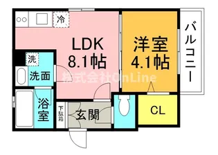 ALEGRIA河内山本EAST【3階】の間取り