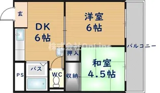 ロイヤル池田【2階】の間取り