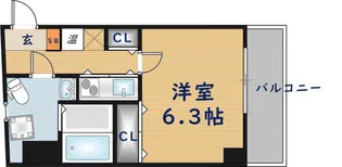 Celeb布施東【6階】の間取り