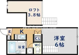 大阪府八尾市大字神宮寺【アパート】の間取り