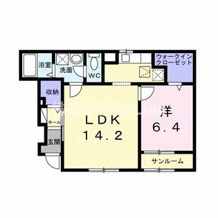 フロリア【1階】の間取り