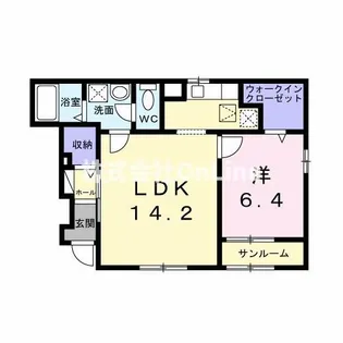 フロリア【1階】の間取り