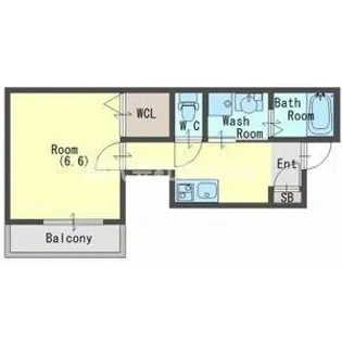 LUCITA久宝寺【1階】の間取り