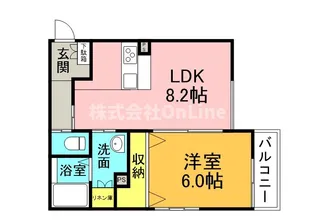 Glicina南巽vient【2階】の間取り