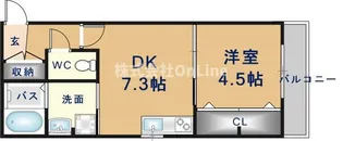 大阪府東大阪市玉串元町1丁目【マンション】の間取り