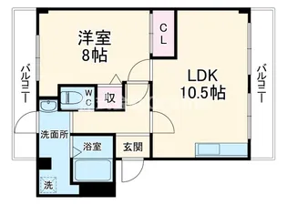 大阪府東大阪市稲葉3丁目【マンション】の間取り