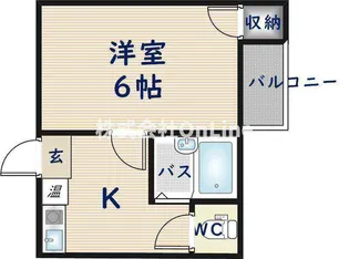 1Kの間取り画像