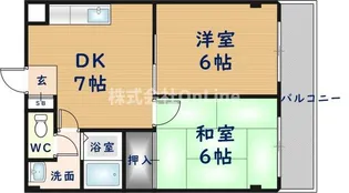 プレアール恩智【3階】の間取り