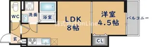 仮称)東大阪市御厨南共同住宅【2階】の間取り