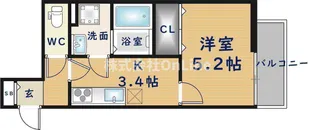 仮称)東大阪市御厨南共同住宅【3階】の間取り