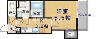 仮称)東大阪市御厨南共同住宅【1階】の間取り