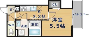 仮称)東大阪市御厨南共同住宅【3階】の間取り