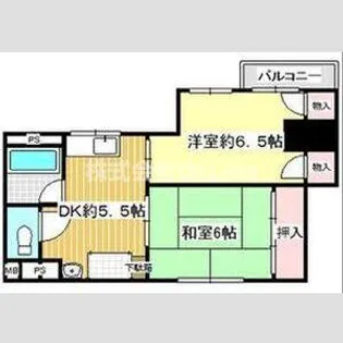 2DKの間取り画像