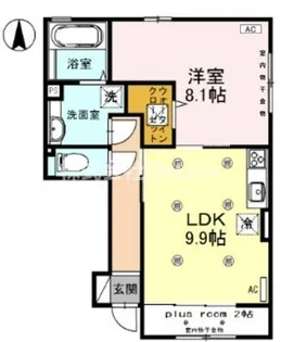 メゾンルミエール【1階】の間取り