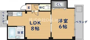 コーポ静【3階】の間取り