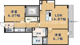 シエルクレール【1階】の間取り