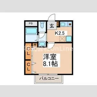 パインズコート【1階】の間取り