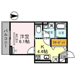 La Pause East Avenue【1階】の間取り