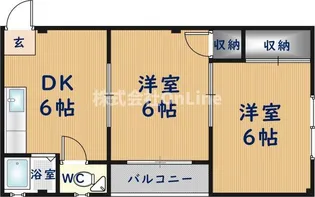 ハピネス加美【2階】の間取り