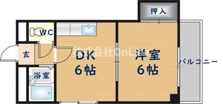 マリス平野【4階】の間取り