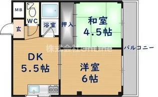 テラノコーポ【2階】の間取り