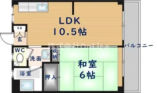 大阪府東大阪市友井1丁目【マンション】の間取り