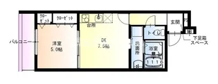 大阪府東大阪市友井3丁目【マンション】の間取り