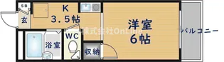 大阪府東大阪市近江堂1丁目【アパート】の間取り