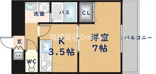 アムール相生【1階】の間取り