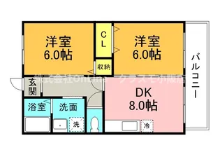 エスポアール布施【4階】の間取り
