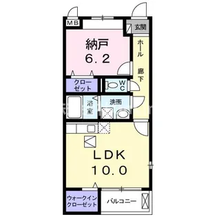 メゾン・ド・フィオーレ【1階】の間取り