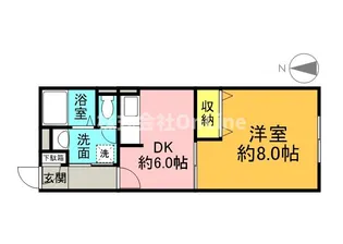 ハイツ・サーティワン【1階】の間取り