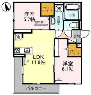 Famille八尾東【3階】の間取り