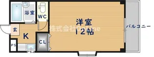大阪府東大阪市岩田町3丁目【マンション】の間取り