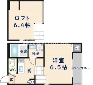 大阪府東大阪市横枕【アパート】の間取り