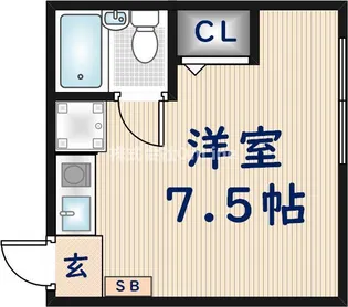 大阪府東大阪市岩田町4丁目【マンション】の間取り