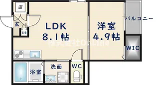 大阪府東大阪市稲葉2丁目【アパート】の間取り