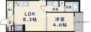 大阪府東大阪市稲葉2丁目【アパート】の間取り