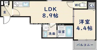大阪府東大阪市岩田町3丁目【アパート】の間取り