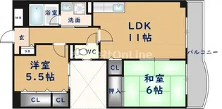 大阪府東大阪市吉田下島【マンション】の間取り