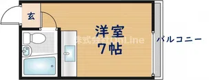 大阪府東大阪市小阪1丁目【マンション】の間取り