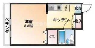 大阪府東大阪市小阪2丁目【マンション】の間取り