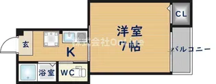 大阪府東大阪市御厨栄町2丁目【マンション】の間取り