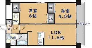 グランマーレ小路駅前【2階】の間取り