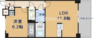 ジャン・ボヌール【4階】の間取り