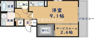 ボヌールフルール【2階】の間取り