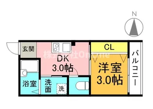 ニューライフ赤坂【5階】の間取り
