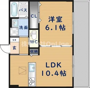 コルザテラス【1階】の間取り