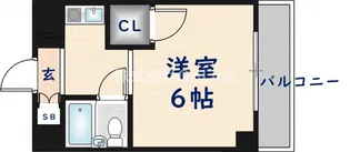 ハイムリップル荒川【6階】の間取り