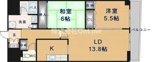 2LDKの間取り画像